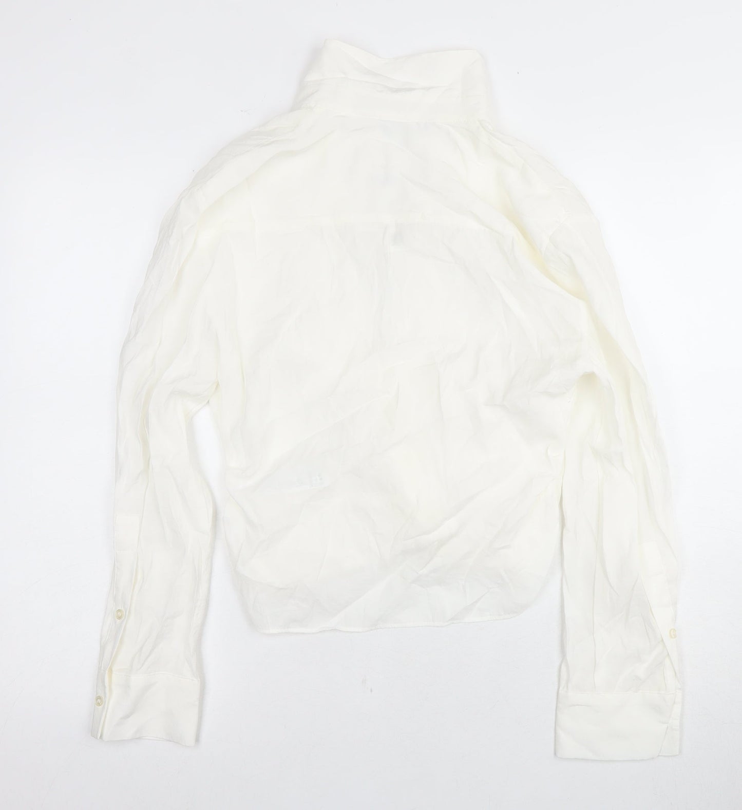 Womens UK Size M Zara White Basic Blouse