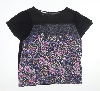 Womens UK Size 18 Monsoon Black Cropped Blouse