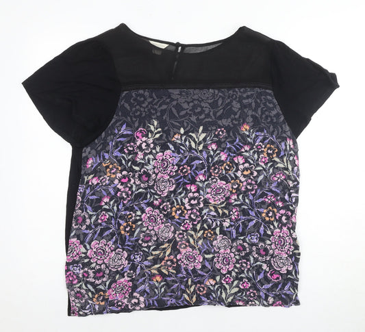 Womens UK Size 18 Monsoon Black Cropped Blouse