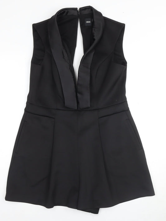 ASOS Women's Black Fit & Flare A-Lined Dress Size 12