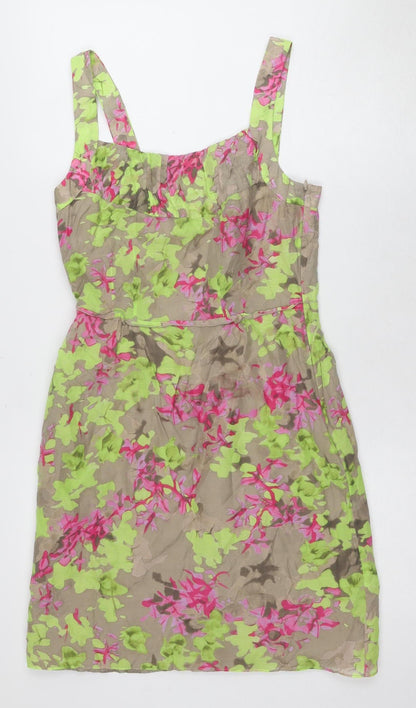 Banana Republic Women's Floral Dress Multicoloured Size 2