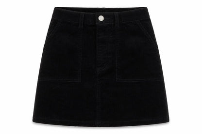 Monki Women's Black Corduroy Skirt - Size 6