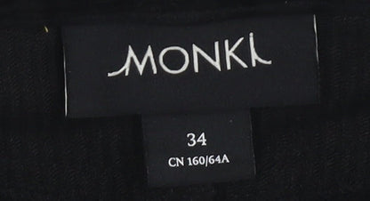 Monki Women's Black Corduroy Skirt - Size 6