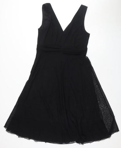 Next Women’s Black Sleeveless V-Neck Dress