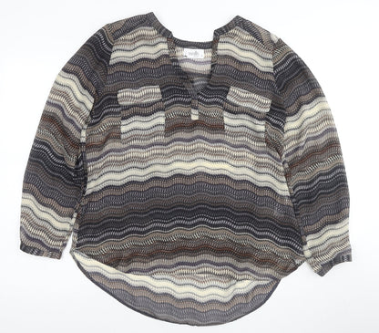 Wallis Petite Womens Multicoloured Tunic Blouse M