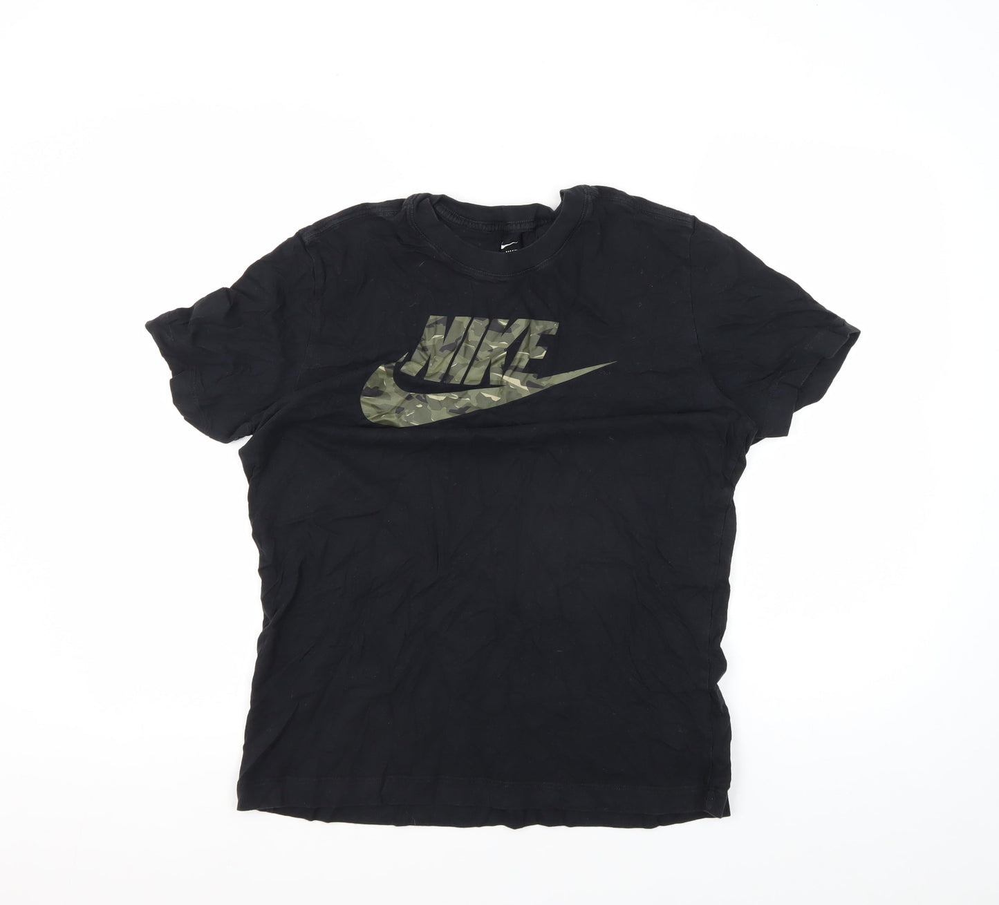 Nike Men's Black M Camouflage Logo T-Shirt