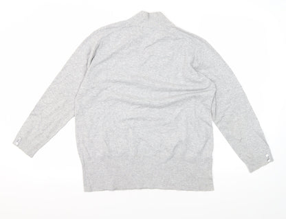 Austin Reed Men's Grey V-Neck Pullover Jumper - M