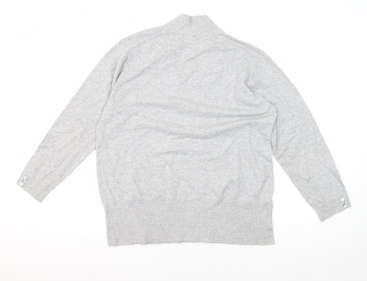 Austin Reed Men's Grey V-Neck Pullover Jumper - M