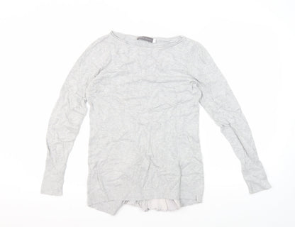 Womens UK Size 8 Mint Velvet Grey Pullover Jumper