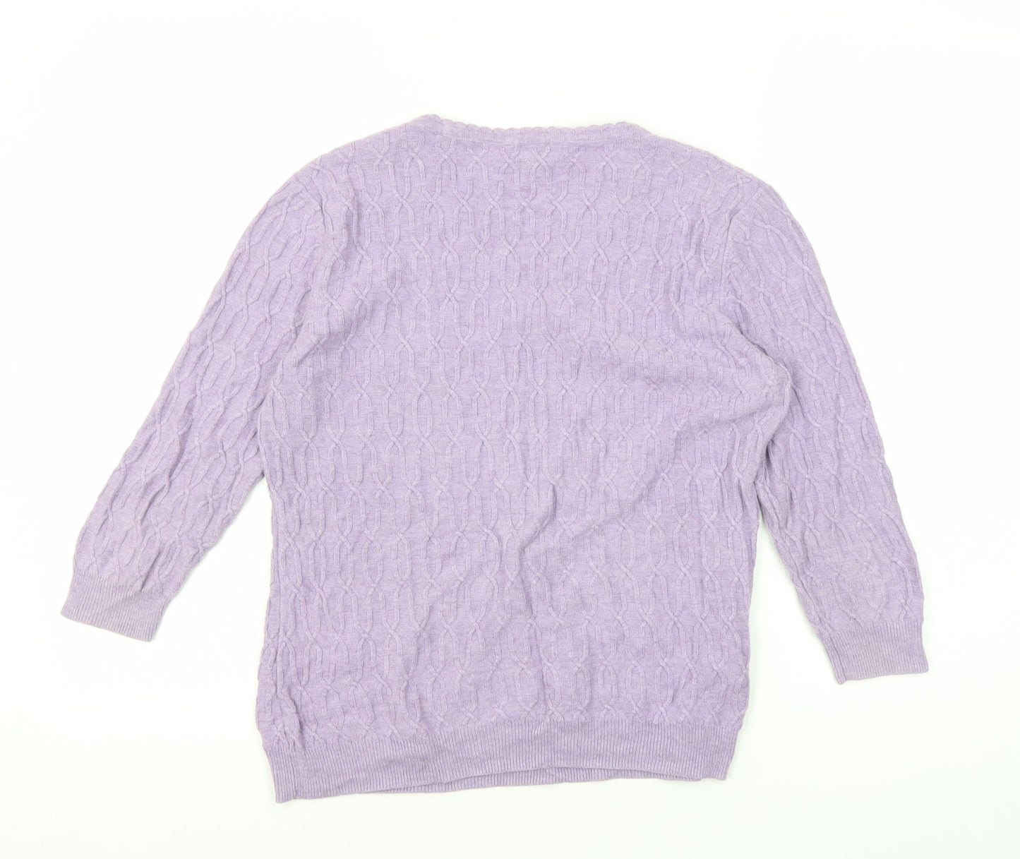 Womens UK Size S CC Purple Pullover Jumper