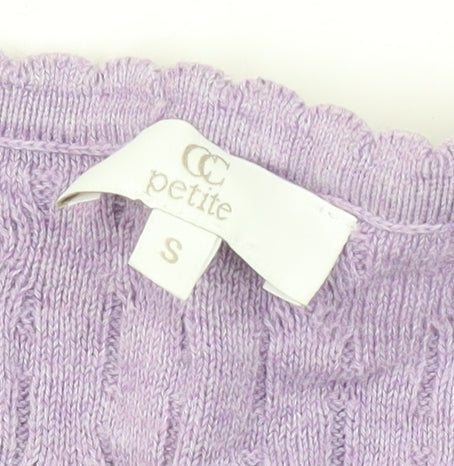 Womens UK Size S CC Purple Pullover Jumper