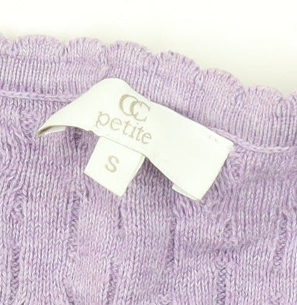 Womens UK Size S CC Purple Pullover Jumper