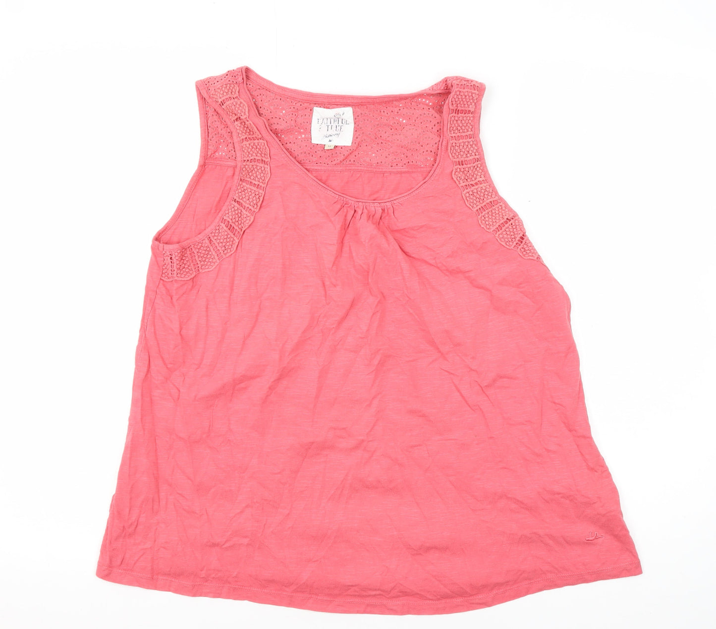 Womens UK Size 16 Faithful & True Pink Camisole Tank