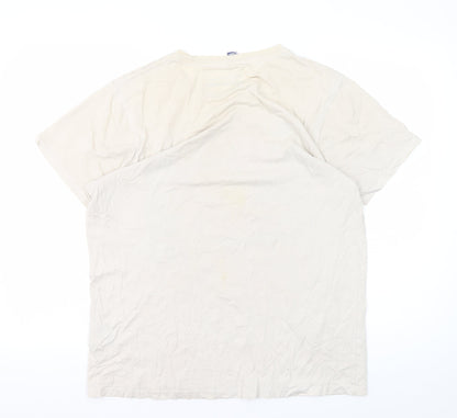 Actionaid Unisex Beige Graphic T-Shirt Large