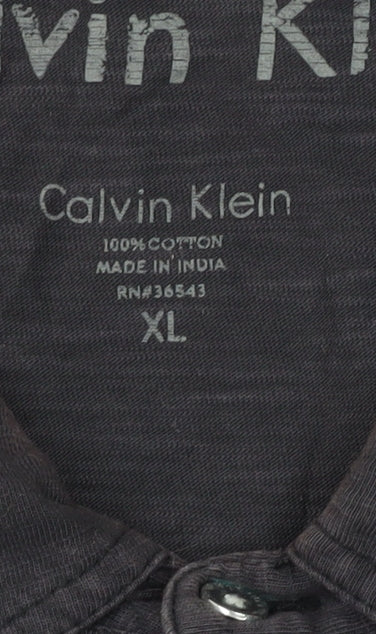 Calvin Klein Men's Black XL Polo Shirt
