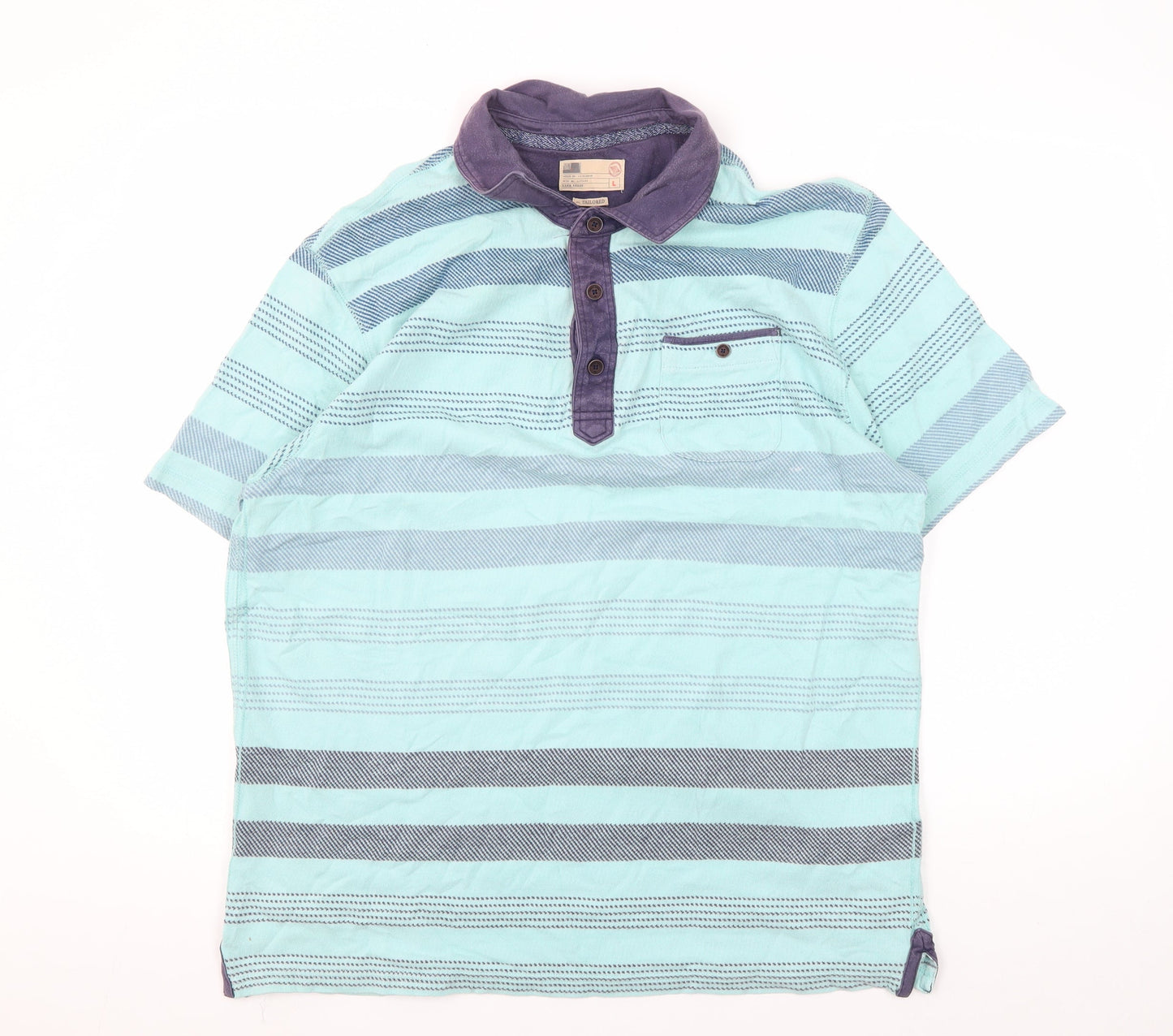 Marks and Spencer Men's Multicoloured Polo, Large