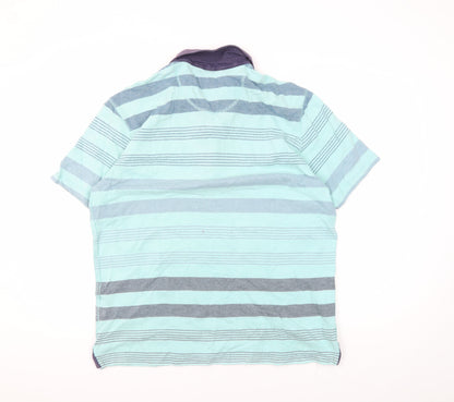 Marks and Spencer Men's Multicoloured Polo, Large