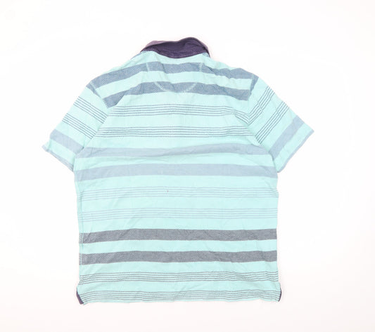 Marks and Spencer Men's Multicoloured Polo, Large