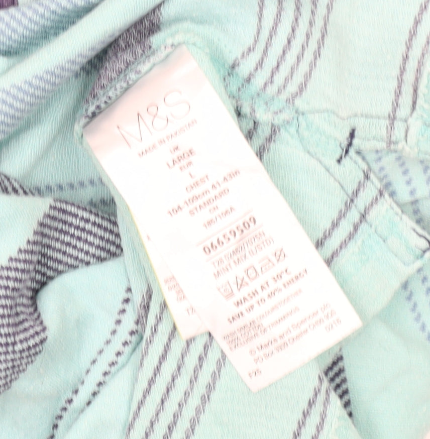 Marks and Spencer Men's Multicoloured Polo, Large