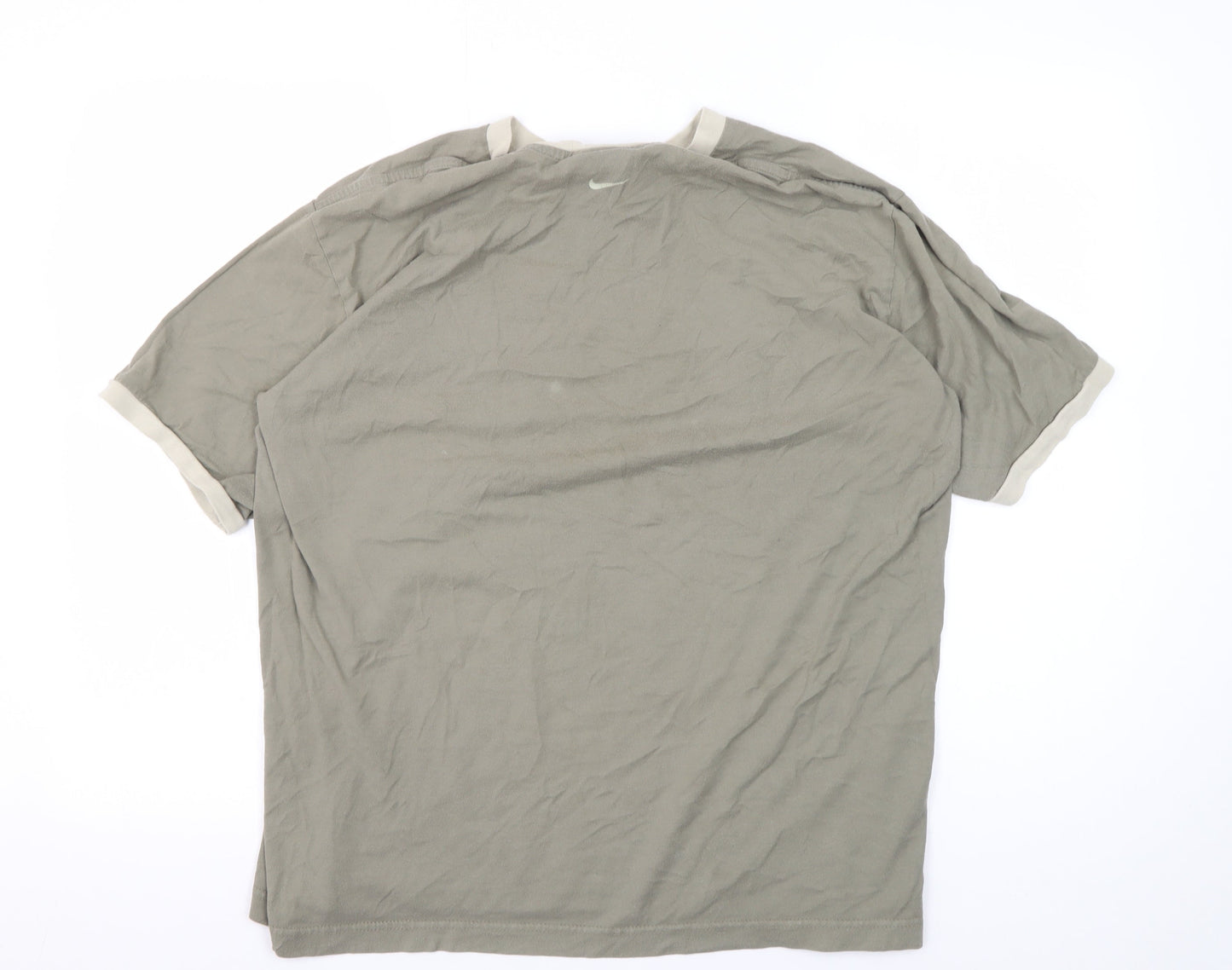 Nike Men's Beige XL Basic T-Shirt, Gym & Training