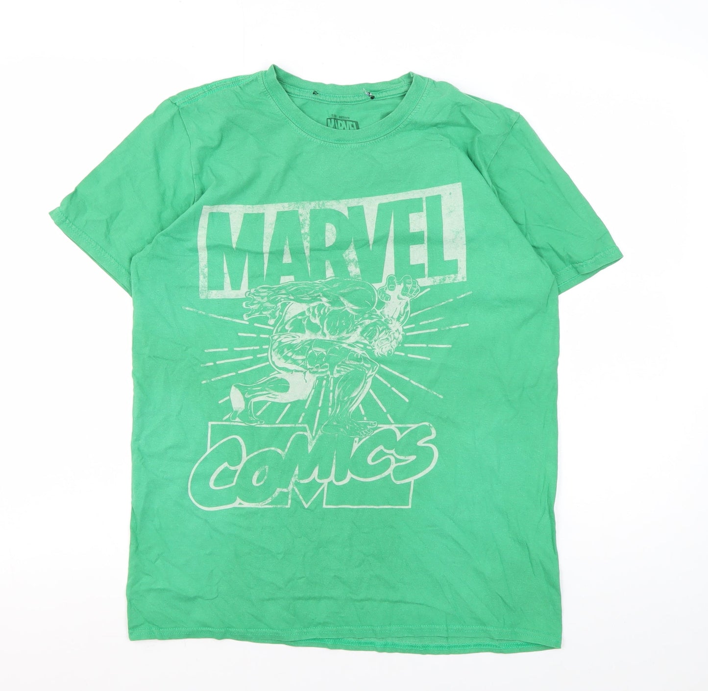 Marvel Green Graphic Men's Medium T-Shirt