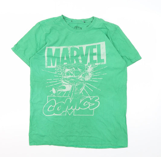 Marvel Green Graphic Men's Medium T-Shirt