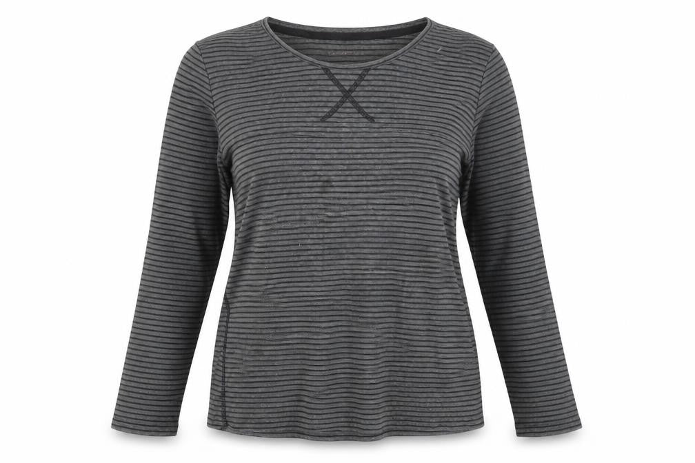 Womens UK Size M Liz Claiborne Grey Jersey T-Shirt