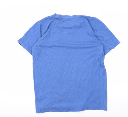 Tokyo Laundry Men's Blue Medium T-Shirt, Crew Neck, Short Sleeve