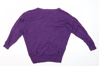 Fenn Wright Manson Women's Purple Knit Jumper Size 10