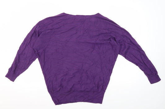 Fenn Wright Manson Women's Purple Knit Jumper Size 10
