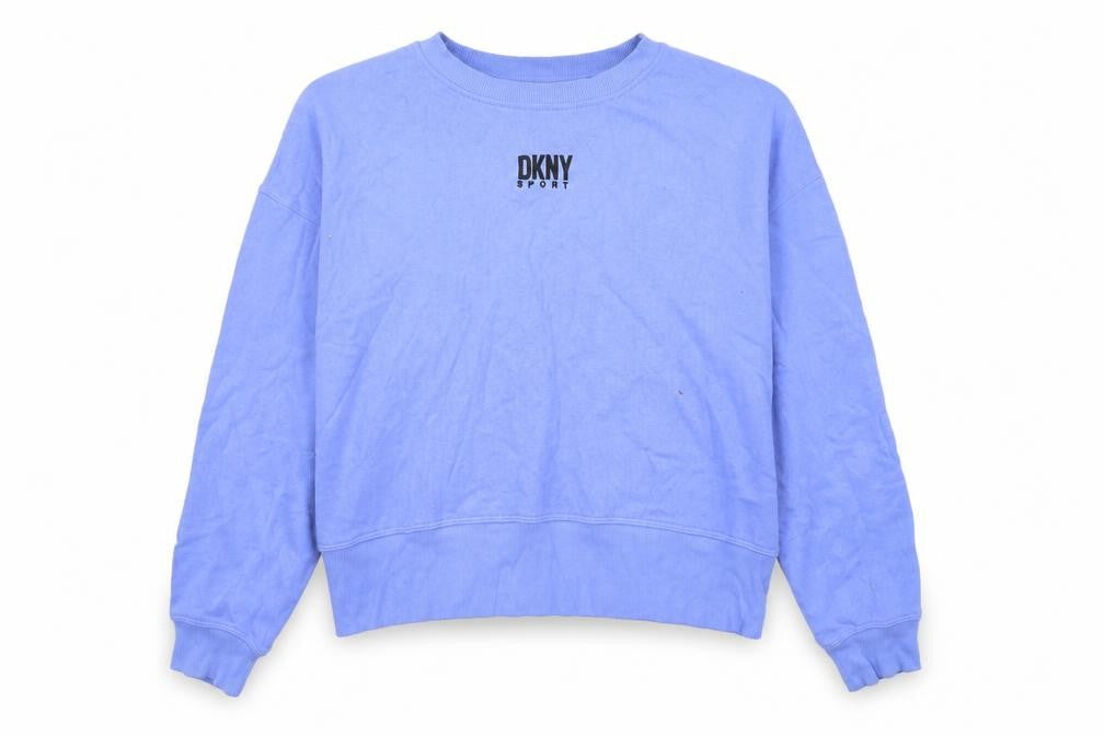 Womens UK Size XS DKNY Blue Pullover Sweatshirt