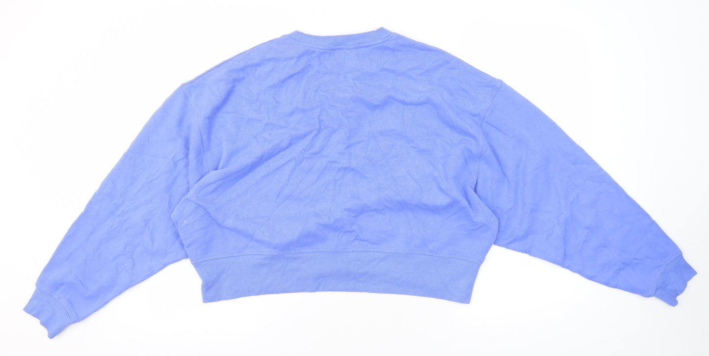 DKNY Women's Blue XS Pullover Sweatshirt