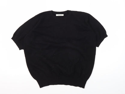 Johnstons Women's Black Wool Jumper Size 12
