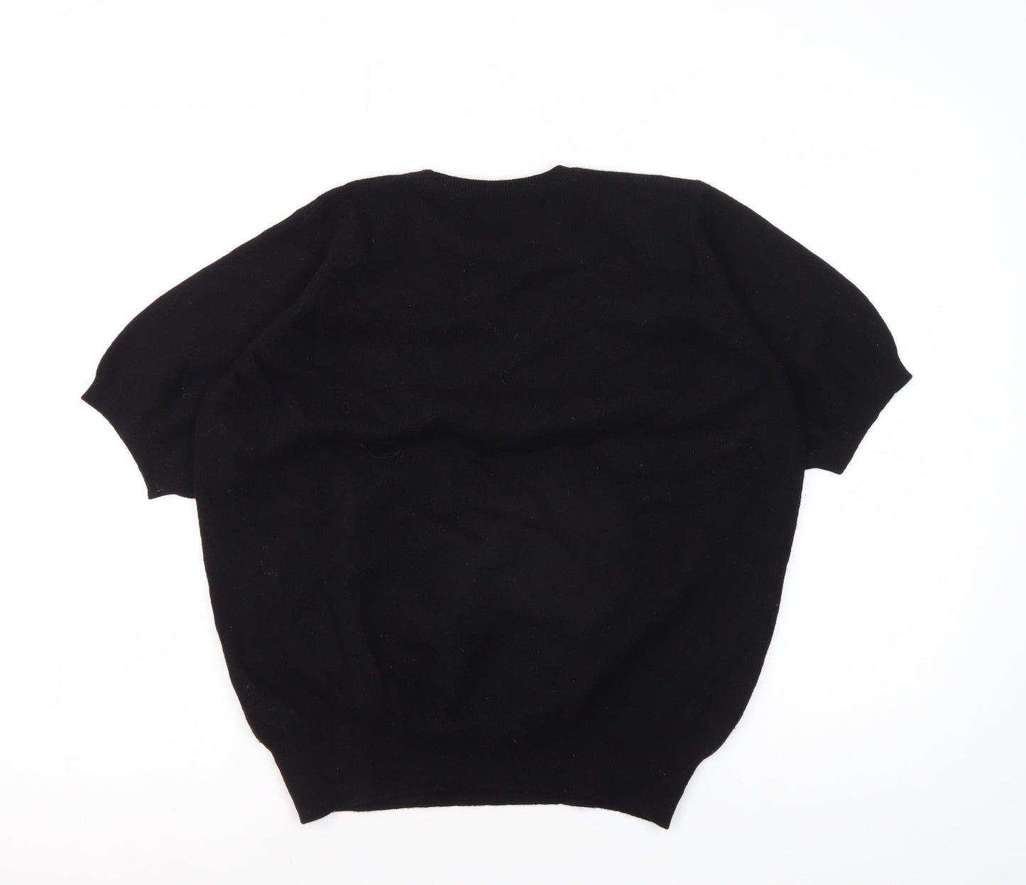Johnstons Women's Black Wool Jumper Size 12