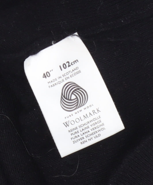 Johnstons Women's Black Wool Jumper Size 12