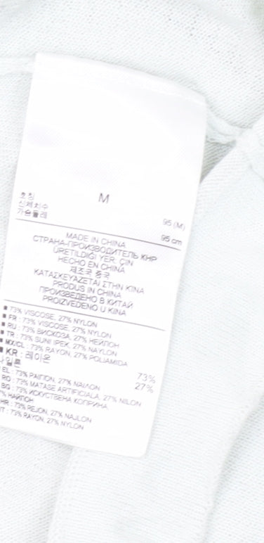 Gap Women's Ivory V-Neck Cardigan, M, Button Accents