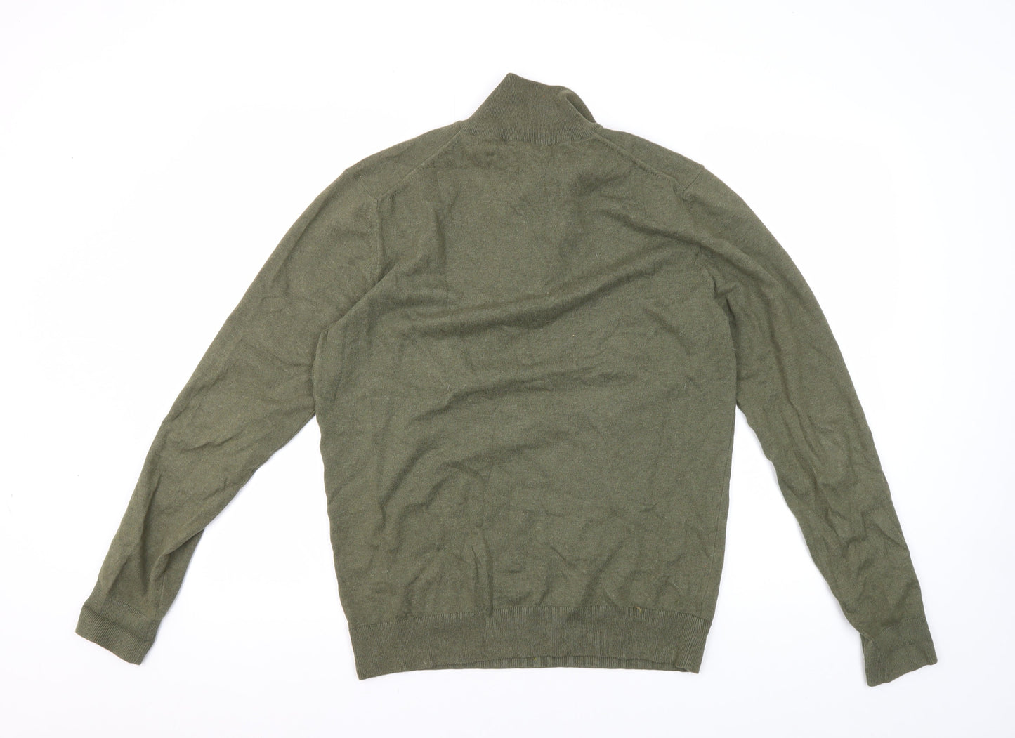 Mens UK Size S French Connection Green Half Zip Sweatshirt