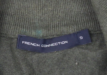 Mens UK Size S French Connection Green Half Zip Sweatshirt