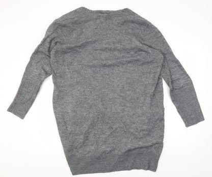 Womens UK Size XL Jacqueline de Yong Grey Cardigan Jumper