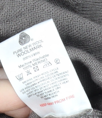 Glenmuir Men's Brown Merino Wool Pullover Jumper L