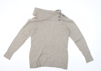 Gap Beige Men's Pullover Jumper, Large, High Neck