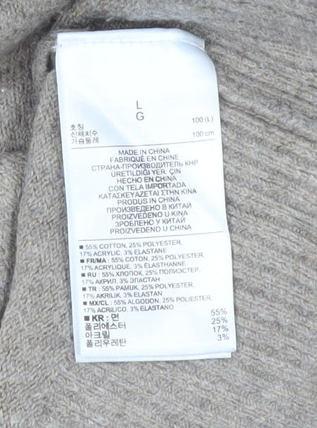 Gap Beige Men's Pullover Jumper, Large, High Neck