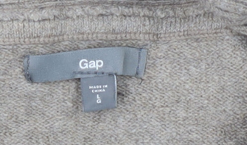 Gap Beige Men's Pullover Jumper, Large, High Neck