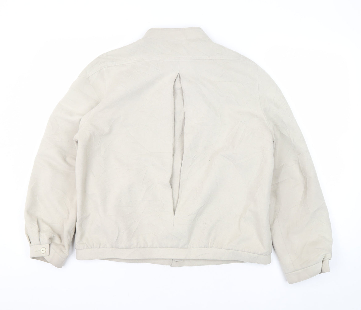 Womens UK Size 14 St Michael Beige Bomber Jacket