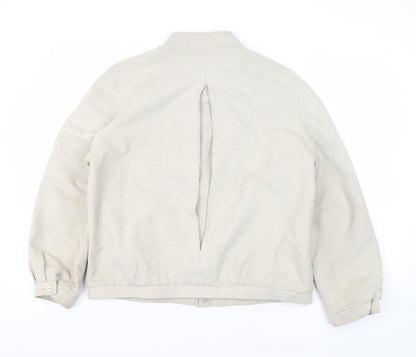 Womens UK Size 14 St Michael Beige Bomber Jacket