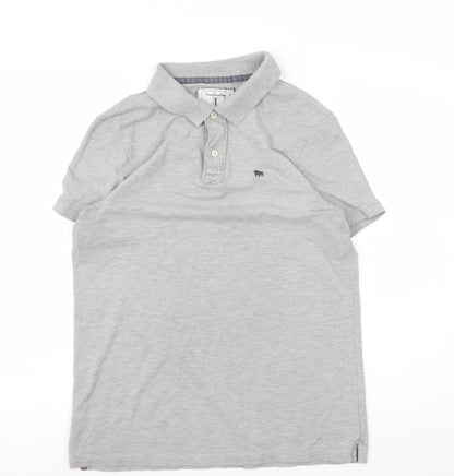 Jasper Conran Men's Grey Polo Shirt M Short Sleeve
