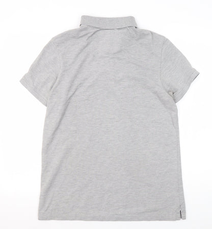 Jasper Conran Men's Grey Polo Shirt M Short Sleeve