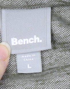 Bench Men's Green Cotton Blend Polo Shirt Size L