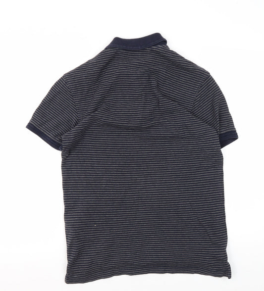 Levi's Men's Blue Striped Polo Shirt S