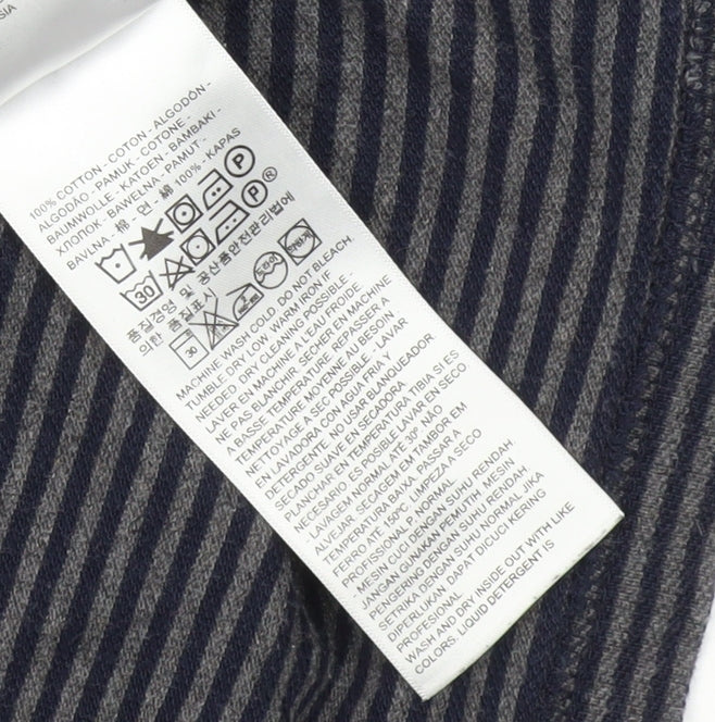 Levi's Men's Blue Striped Polo Shirt S